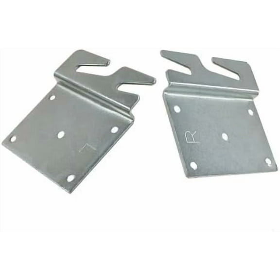 2Pcs Heavy Duty Universal Wood Bed Rail Hook Plates for Frame Bracket Headboard Footboard Replacement Parts