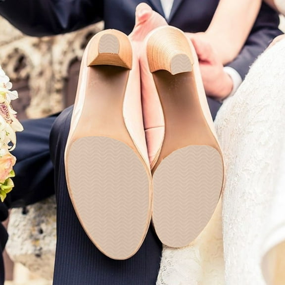 2Pcs High Heels Non-Slip Shoe Pads, Wavy And Flexible To Fits The Soles, Bottom of Shoes No Slip Bottom Pad, Non-Slip Protective Stickers For Shoe Soles, Non-Slip Shoes Pads Sole Protectors Adhesive