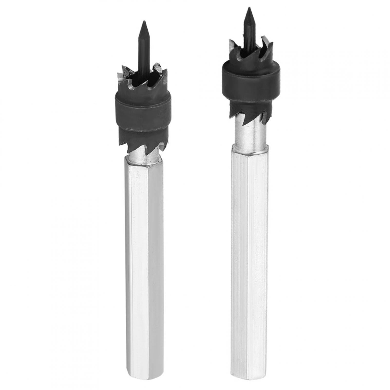 2Pcs HighSpeed Steel Spot Weld Drill Bit Set, Hex Shank, Durable Metal