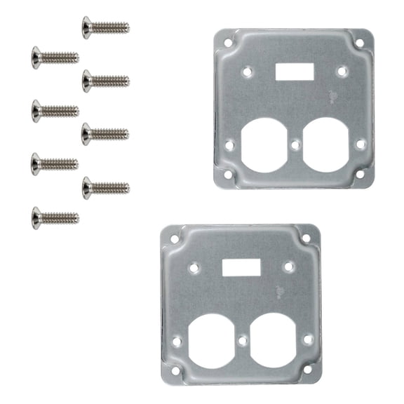 2Pcs High Temperatures Resistant Electrical Box Cover for Exposed Work