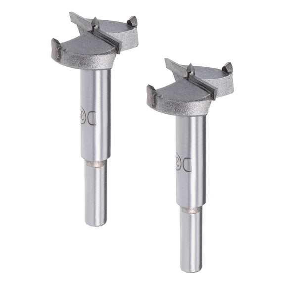 2Pcs Hinge Boring Forstner Drill Bit, 35mm Diameter, 8mm Shank