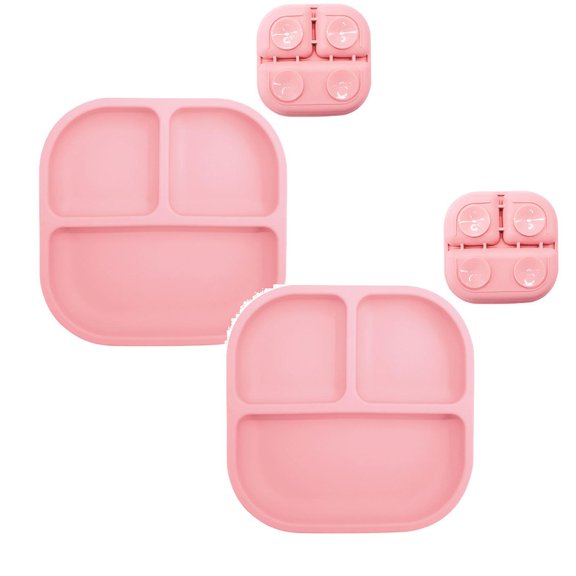 2Pcs Home Decor Silicone Divided Plate Tray for Dining Table Kitchen Living Room Multipurpose Serving Dish Food Container 18.7X18X3Cm Tableware Practical Happy 2026!