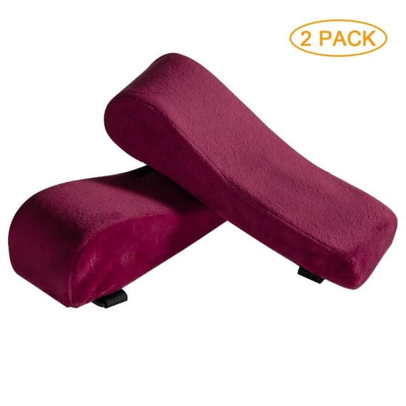 2Pcs Home Office Memory Foam Chair Armrest Pads Elbow Forearm Support Chair Arm Covers Cushions