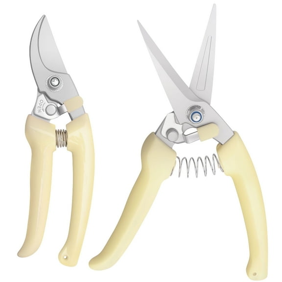 OKYMOTOR 2Pcs 2Sizes Hoof Trimmer 7.58/7.09in Stainless Steel Sheep Hoof Cutter with Spring Large Opening Efficient Sheep Hoof Shears Suitable for Goats