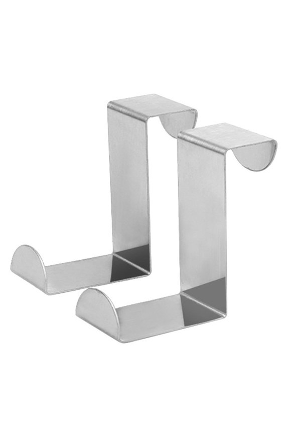 2Pcs Hooks Over the Door Hanger Coat Hat Clothes Bag Rack Wardrobe Wall Organize