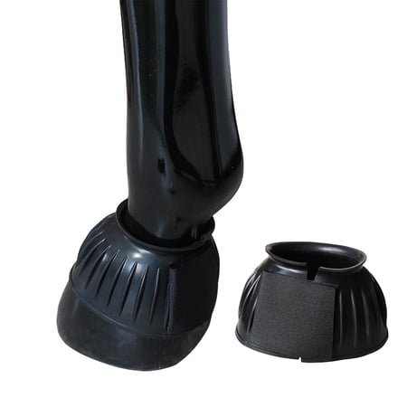 2Pcs Horse Bell Boots, Overreach Boot, Comfortable Equine Hoof Protector Protective Cover Durable for Horses Protection Equestrian Equipment S 6.5cmx8.2cm