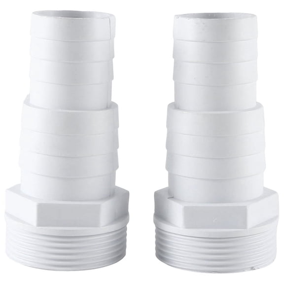 2Pcs Hose Adapter 1-1/2Inch and 1-1/4Inch Male 3-Way Washer Hose Connection for Swimming Pool Hose Connector