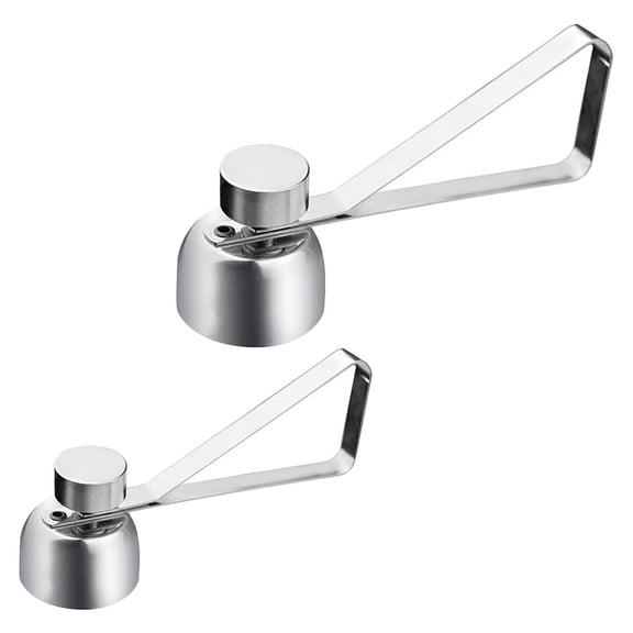 2Pcs Household Eggshell Opener Stainless Steel Egg Opener Egg Cracker Topper