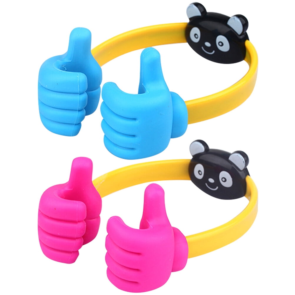 2Pcs Household Phone Stands Novelty Thumbs Up Shape Phone Racks Desktop