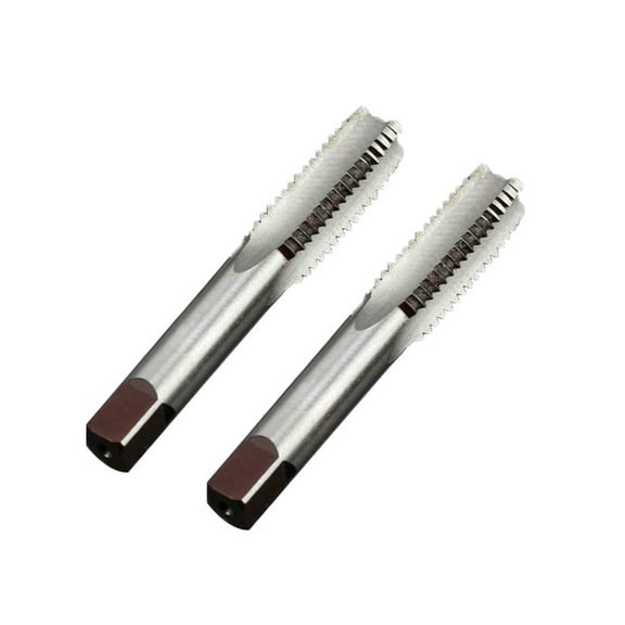 2Pcs Hss 14Mm X 1.5 Metric Taps Right Hand Thread For M14 X 1.5Mm Pitch Metric Taper Hand Tap Right Hand Silver Tapping Taps