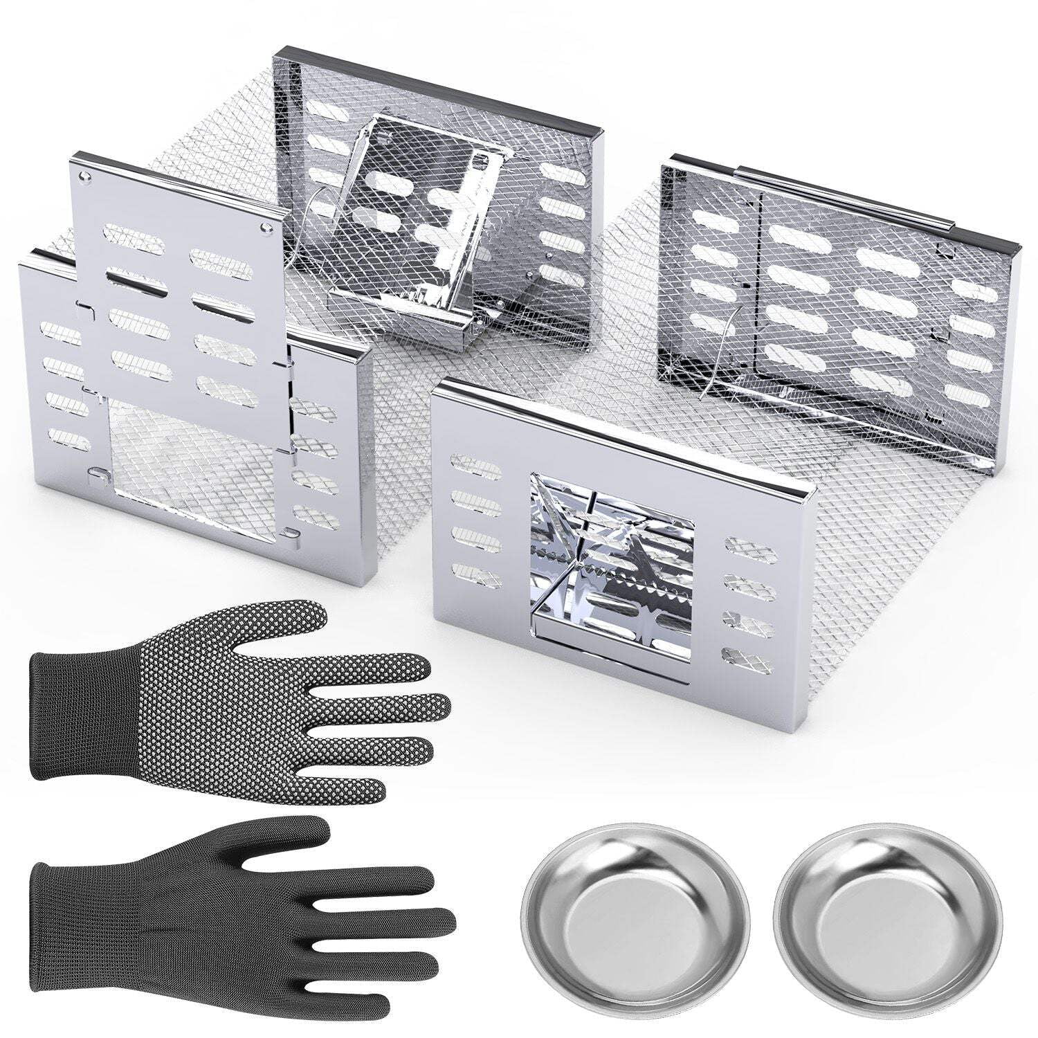 2Pcs Humane Rat Trap Catch and Release