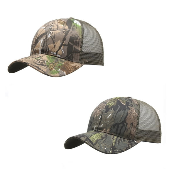 2Pcs Hunting Headwear  Camouflage Outdoor Sun Cap Hat