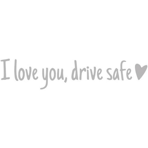 2Pcs I Love You Driving Safe Mirror Sticker, Drive Safe I Love You Rearview Decal, I Love You Drive Safe Sticker, Rear View Mirror Decal, Car Stickers Decal Holiday Deals