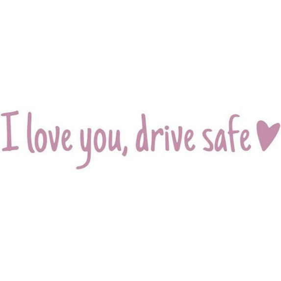 2Pcs I Love You Driving Safe Mirror Sticker, Drive Safe I Love You Rearview Decal, I Love You Drive Safe Sticker, Rear View Mirror Decal, Car Stickers Decal U9Z0