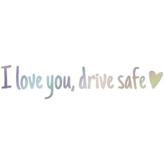 2Pcs I Love You Driving Safe Mirror Sticker, Drive Safe I Love You Rearview Decal, I Love You Drive Safe Sticker, Rear View Mirror Decal, Car Stickers Decal Holiday Deals