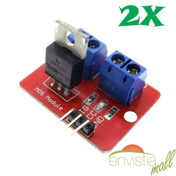 2Pcs IRF520 24V MOSFET Driver Module for Raspberry Pi Arduino ARM Robotics