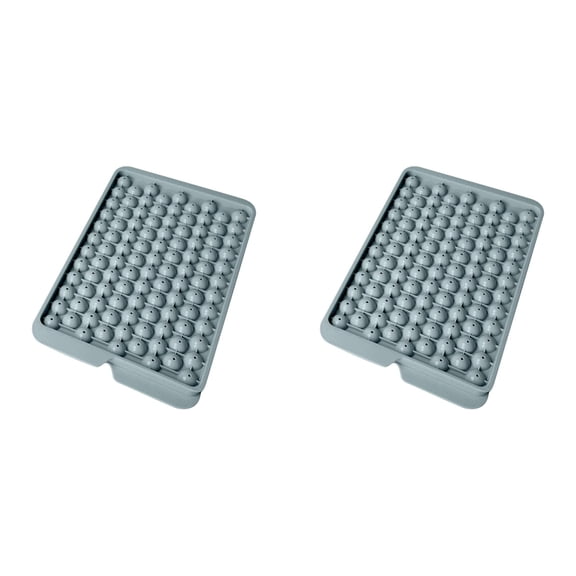 2Pcs Ice Cube Trays For Freezer,Mini Ice Cube Trays, Tiny Pebble Ice For Iced Coffee & Cocktails, Fast Chill, Easy Twist Release, Stackable