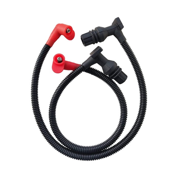 2Pcs Ignition Coil Spark Plug Wire For Polaris Ranger 800 4012888 4012889 2011-2017