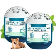 2Pcs Indoor Air Purification Dust Removal Magic Box,Automatic Dust Collection Air Box for Home,Odor Eliminator Air Freshener,Automatic Air Essence Box for Home,BathroomRL