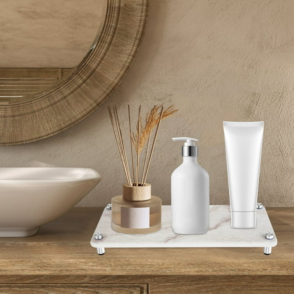 2Pcs Instant Dry Sink Caddy Water Absorbing Sink Stone Tray Nonslip Stone Sink Organizer with Stainless Steel Feet Practical Sink Drying Stone Rack Stone Drying Tray for Home