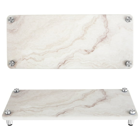 2Pcs Instant Dry Sink Caddy Water Absorbing Sink Stone Tray Nonslip Stone Sink Organizer with Stainless Steel Feet Practical Sink Drying Stone Rack Stone Drying Tray for Home