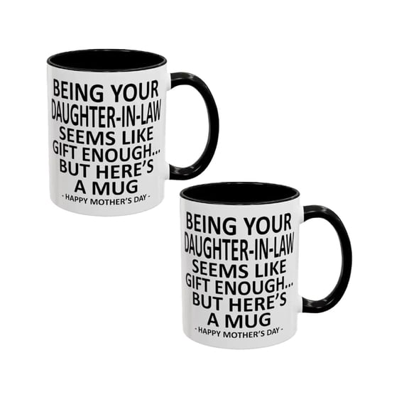 2Pcs Insulated Double Wall Glass Mug With Handle And Lid For Hot And Cold Beverages Leak Proof Drinking Cup For Home Travel Glass Bottle, Enough Funny Mom Coffee Mug From Child Kids 11Oz