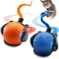 thumbnail image 1 of 2Pcs Interactive Cat Toy for Indoor Cats, Speedy Ball with Tail, Automatic Moving Cat Balls for Bored Indoor Adult Cats, 360°Automatic Rolling Ball Toy, Two Speed Adjustment（Orange&Blue）, 1 of 7