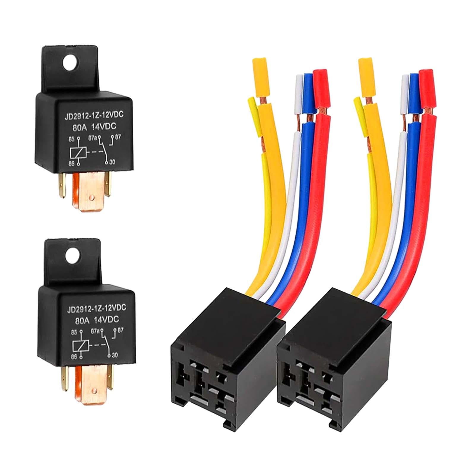 2Pcs Interlocking Relay Socket Harness Base Accessory Interlocking