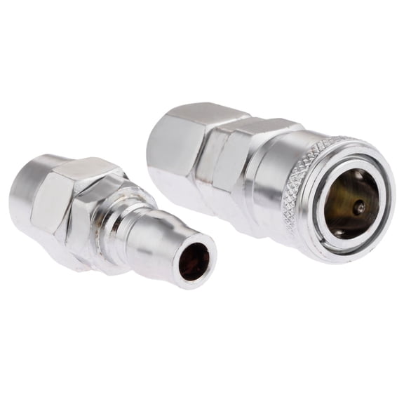 2Pcs Iron Pneumatic Fitting Quick Release Female Coupler and Male Bayonet Connectors Fittings for 12*8mm Air Line Hose SP40 PP40