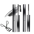 thumbnail image 1 of 2Pcs Iron Wand Mascara with Eyelash Curler, Black Washable Metal Mascara, Lasting 3D Curling Eyelashes, Waterproof Smudge-proof, Natural Thick Clear Lashes-looking, Black, 1 of 9