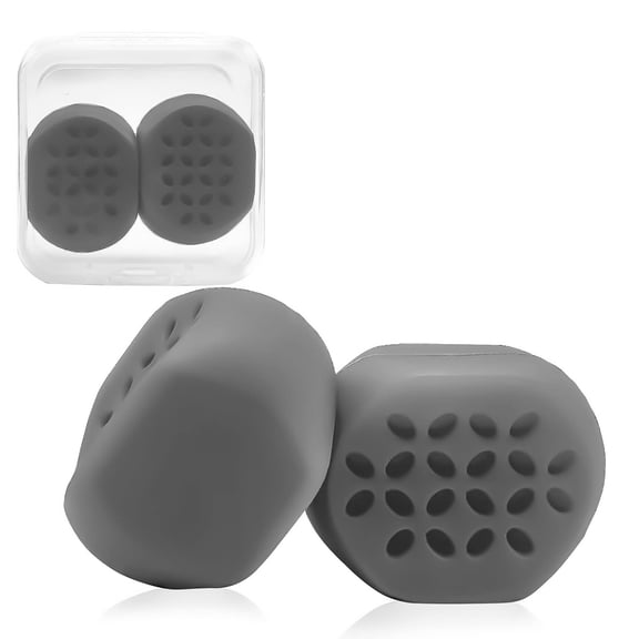 2Pcs Jawline Exerciser for Men & Women, Jaw Strengthener, Make Your Face More Three-Dimensional (Grey)