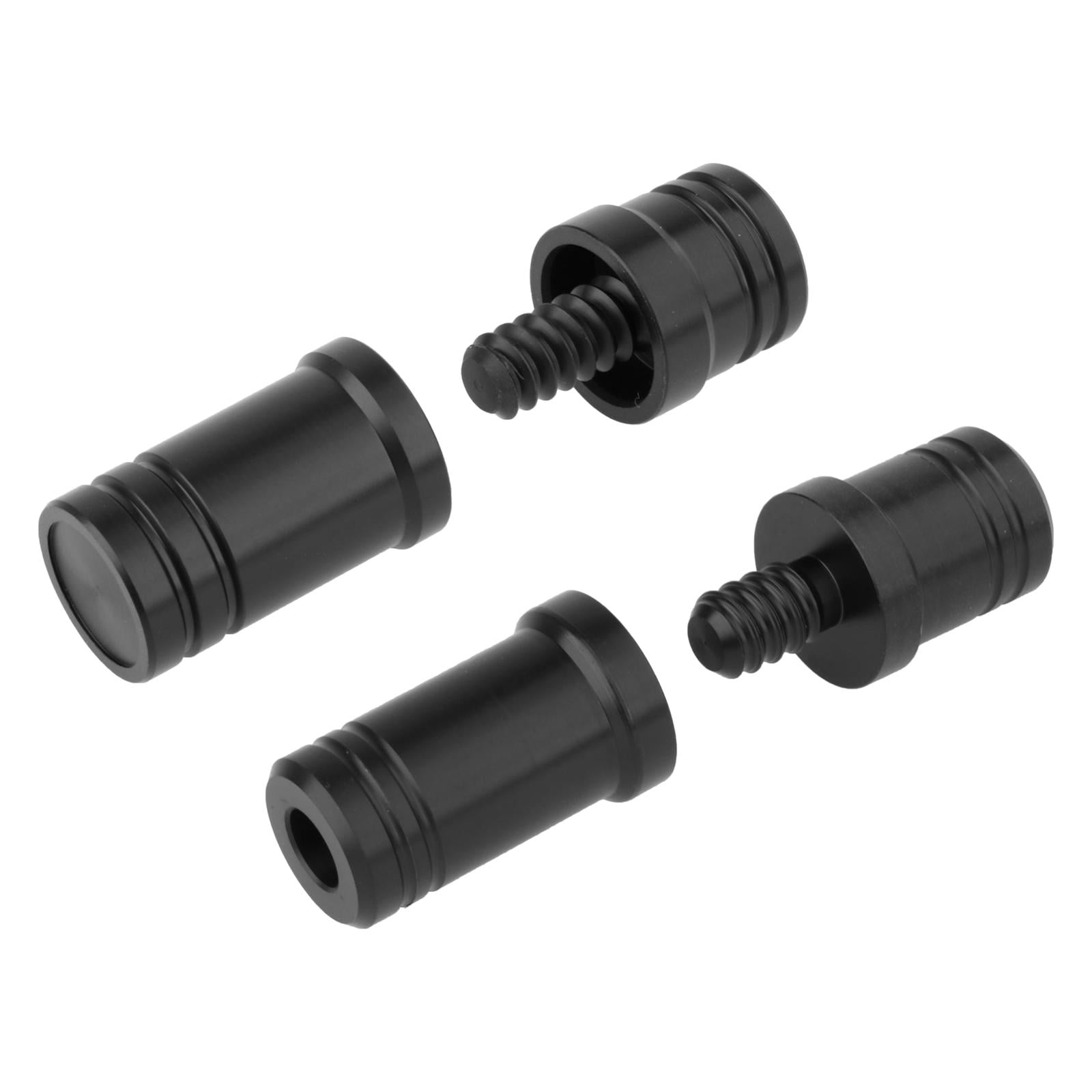 DOACT Aluminum Alloy Pool Cue Joint Protectors - Lightweight, Durable, Fits Most Cues (Pair, 38g)