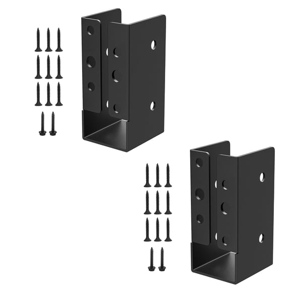 2Pcs Joists Hanger Bracket Light weight Support Beam Bracket Metal Deck Railing Brackets Connector Deck Hardware