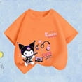 thumbnail image 1 of 2Pcs Kawaii My Melody Kuromi Sanrio Children Clothes T-Shirt Anime Casual Summer Cloth Kid Girl Boy Short Sleeve Tops Kid Gift, 1 of 10