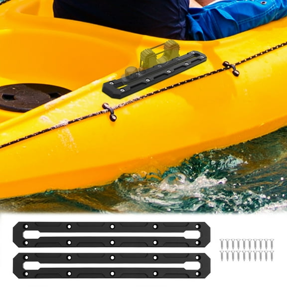 2Pcs Kayak Track with Screw Lightweight Sturdy Low Profile Track for Canoe Powerboat Designed&nbsp;for Harsh Marine Environment