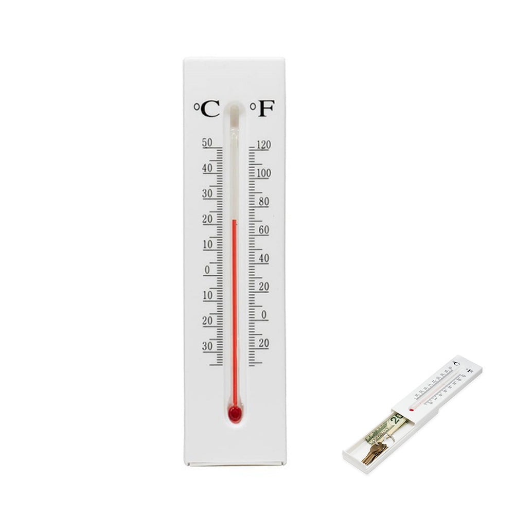 2Pcs Key Hideaway With Thermometer Secret Compartment Garden Outdoor