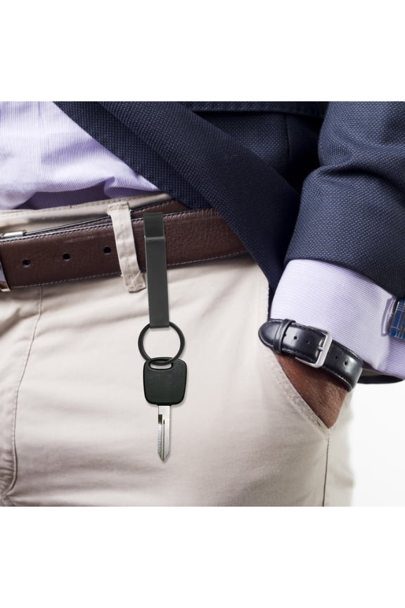 2Pcs Steel Key Holder for Belt, Quick Release Keychain Clip, Belt Key Organizer