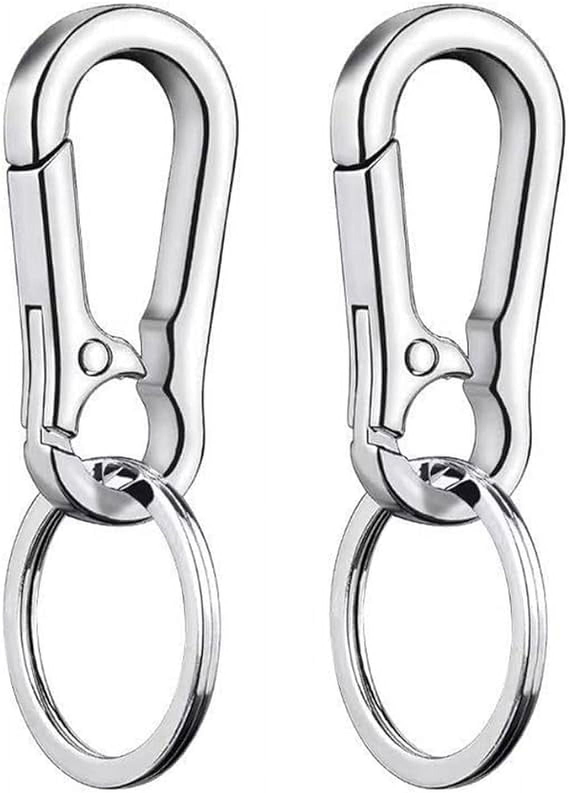 2Pcs Key Ring, Car Keychain, Zinc Alloy Simple 8Character Round