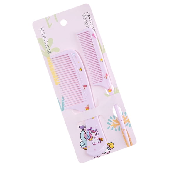 2Pcs Kids Hair Comb Set Parting Comb,Detangling Comb,Hair Styling Comb,Teasing Comb Hairdressing Comb for Women Girls