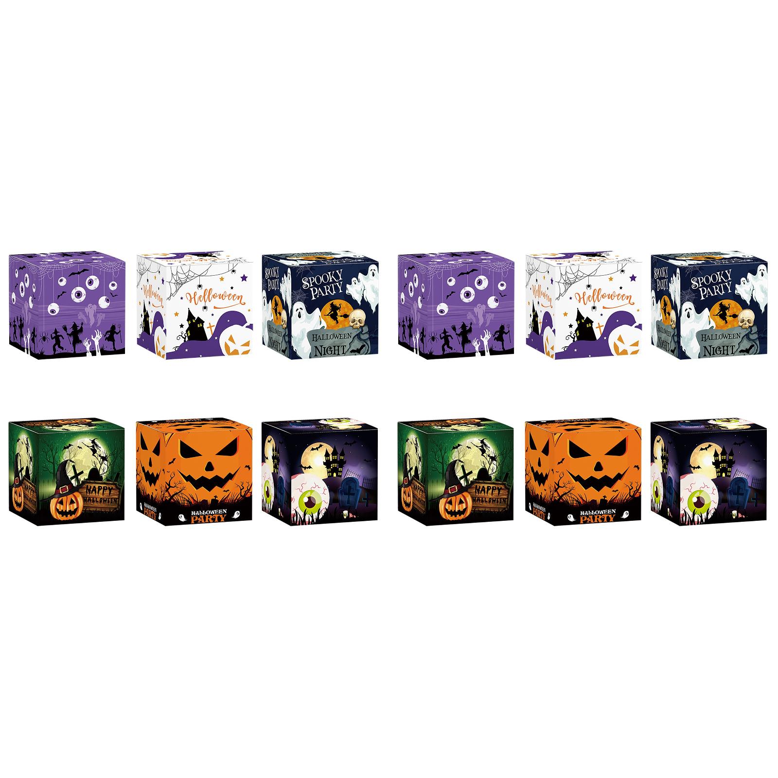 2Pcs Kids Party Favors Ghost Skull Candy Bowl Halloween Bucket Snacks