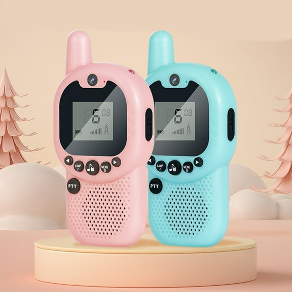 2Pcs Kids Walkie Talkie, Yrmaups kidsWalkie Talkie,children's Two Way Radio, ParentchildIntercom, 3KM Long Range, Clear Communication, Outdoor Adventure Toy, Birthday Gift forboysGirls