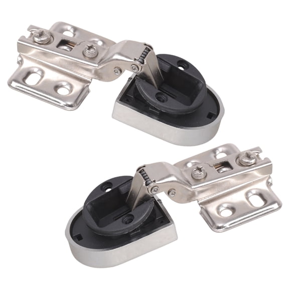 2Pcs Kitchen Cupboard Glass Door Hinge Clip Wine Cabinet Doors Damping Hinge Hardware Smooth Motion Buffer Enduring