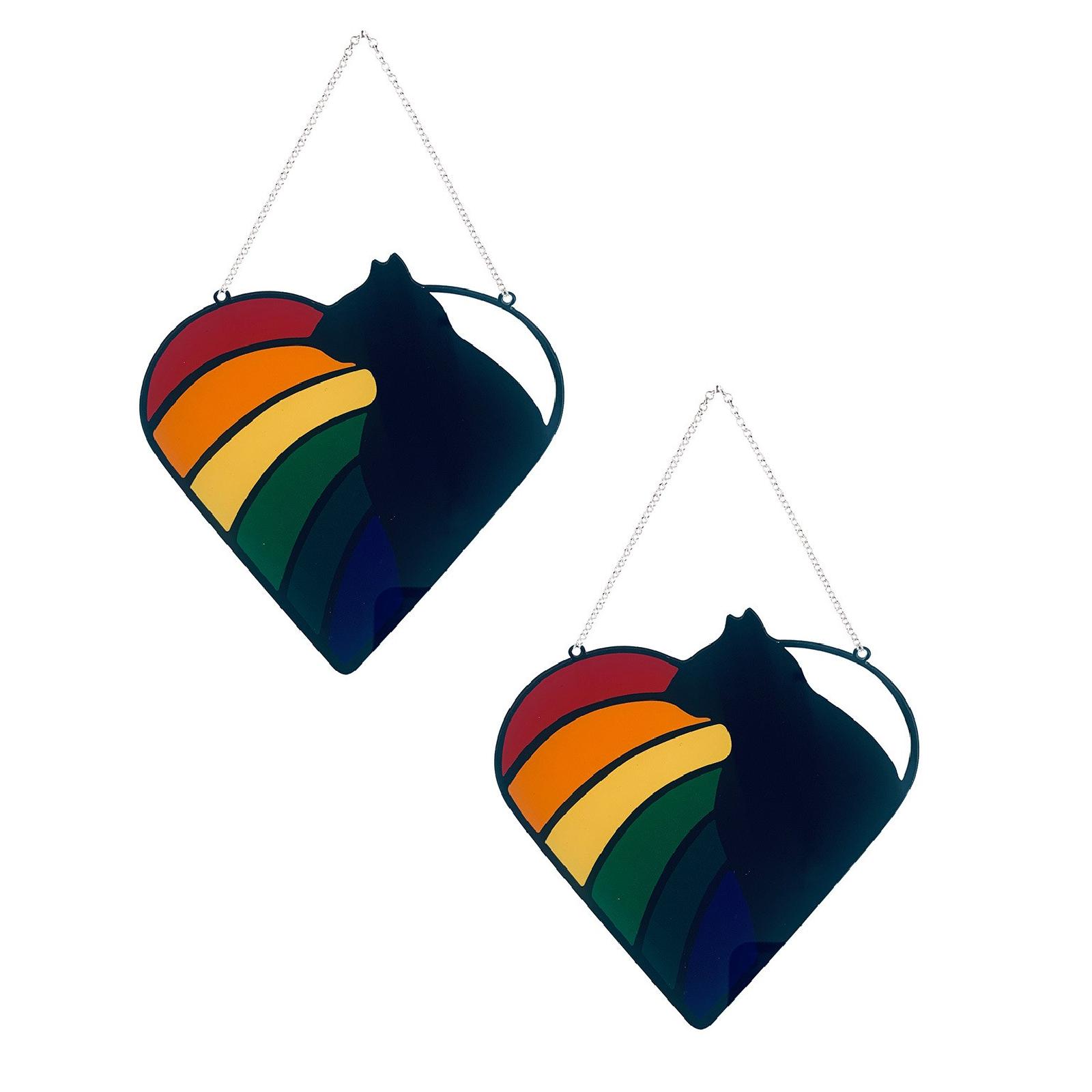 2Pcs Kitchen Hook Creative Cute Gifts On Cat Window Decoration Acrylic