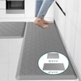 thumbnail image 1 of 2Pcs Kitchen Mat Anti Fatigue Comfortable Kitchen Cushioned Foam Rugs Ergonomic Comfort Standing Pad For Home Light Gray, 1 of 7