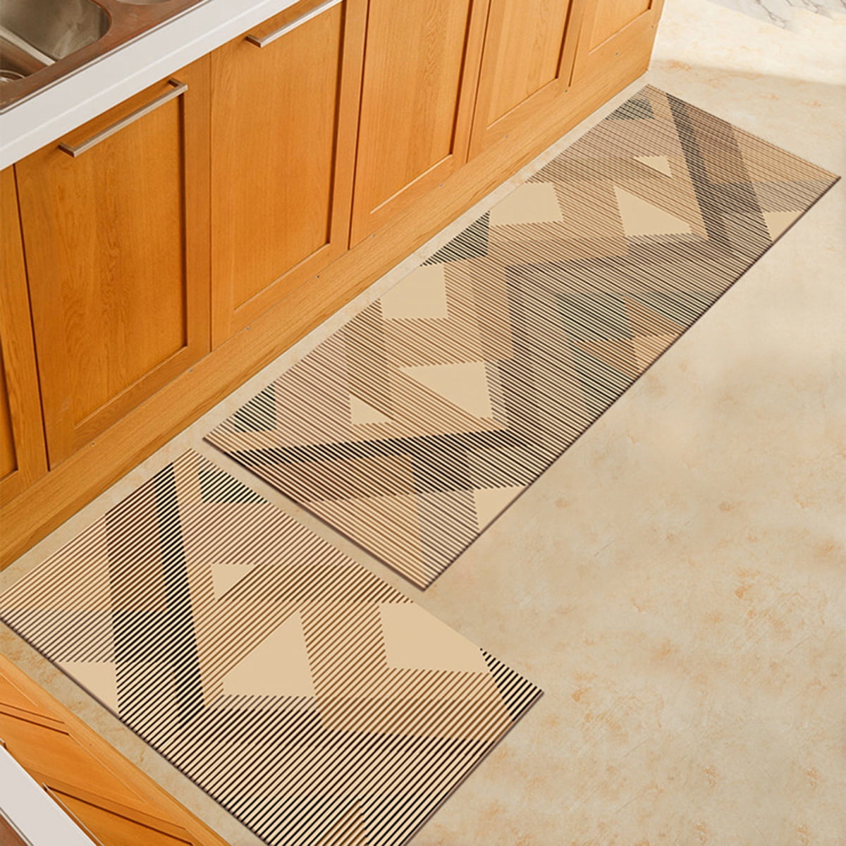 2Pcs Kitchen Mat Cushioned AntiFatigue Kitchen Rug,NonSlip Kitchen