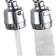 thumbnail image 1 of 2Pcs Kitchen Sink Faucet Aerator, Sink Sprayer Attachment, Water-Saving Adjustable Rotating Groove Faucet, Silver, 1 of 8