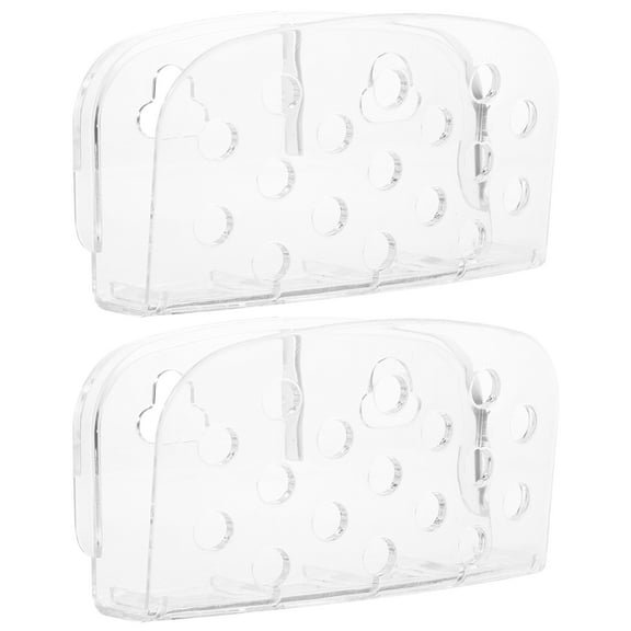 2Pcs Kitchen Sink Sponge Holder with Suction Cup for Dish Sponge and Sink Organization