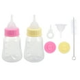 2Pcs Kitten Feeding Bottles Plastic Baby Cat Feeder Small Pet Nursing