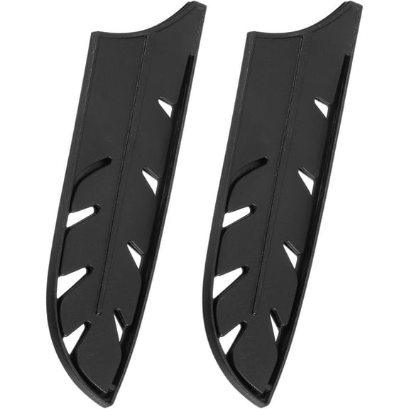 2Pcs Knife Cover Sleeves Blade Edge Guards for 7" Santoku Knife Blade Edge Protector Universal Knife Sheath for Kitchen, Black