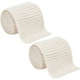 thumbnail image 1 of 2Pcs Knitted Rib Fabric Cuffs Replacement 29.5x2.75inch Tubular Rib Knit Fabric for Waistband Wear Cotton Padded Jacket Sportswear Cuffs Extension 3.5mm Thick Antique White, 1 of 9